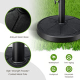 Tangkula Umbrella Base, 31 lbs Capacity Heavy-Duty Patio Outdoor Round Umbrella Stand for 9 ft Umbrella