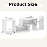 Tangkula 2 Pieces L-Shaped TV Stand