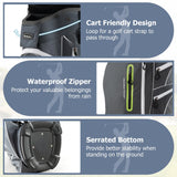 Tangkula Golf Cart Bag with 15 Way Top Dividers, Portable Golf Carry Bag for Men & Women