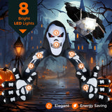 Tangkula 10.2 x 8.7 ft Halloween Inflatable Grim Reaper Archway