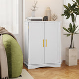 Tangkula Bathroom Floor Storage Cabinet for Living Room