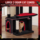 Tangkula Gothic Cat Tree 63 Inch Tall Halloween Cat Tower