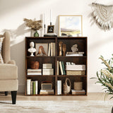 Tangkula 3-Cube Bookcase Floor Standing Open Bookshelf w/7-Position Adjustable Shelf