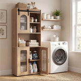Tangkula 59” Tall Bathroom Floor Cabinet for Kitchen