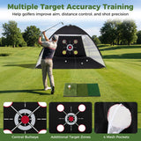 Tangkula 10.3 x 6.5 FT Indoor Outdoor Golf Hitting Net for Backyard Driving Chipping Swing Training