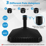 Tangkula hell Shaped Patio Umbrella Base