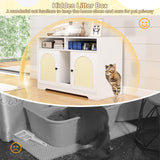 Tangkula Double Litter Box Enclosure(43 Inch )