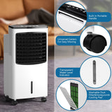 Portable Cooling Fan with Remote Control, 3-Mode, 3-Speed and 7.5H Timer Function