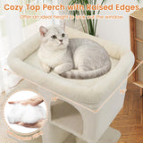 Tangkula Small Cat Tree 25.5 Inch Cat Tower with 2 Large Cat Condos