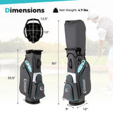 Tangkula Golf Cart Bag with 14-Way Divider Top