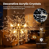 Tangkula 63-Inch Crystal Floor Lamp Modern Freestanding Dandelion Light