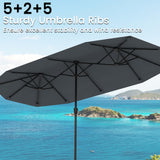 Tangkula 13 FT Large Patio Umbrella