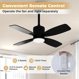 Tangkula 42” Ceiling Fan with Light and Remote