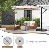 Tangkula 4-Piece Patio Umbrella Base