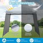 10x10 ft Pop Up Canopy with Dual Awnings - Tangkula