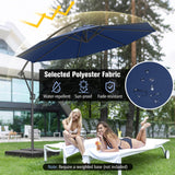 Tangkula 10 FT Patio Offset Umbrella