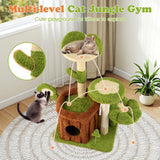 Tangkula 36 Inch Aesthetic Cat Tower with Sisal Scratching Posts & Board