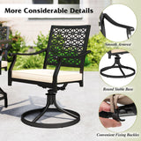 Tangkula Swivel Patio Chair Set of 4