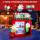 Tangkula 6.5 FT Christmas Inflatable Santa Claus, Lighted Self Inflating Xmas Decoration