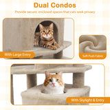 Tangkula Cat Tree for Indoor Cats 57 Inch Large Cat Tower