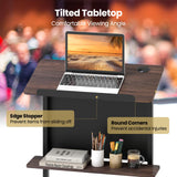Tangkula Rolling Podium Stand