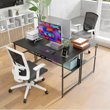 Tangkula 55 inch Computer Desk with Power Outlets & USB Ports