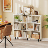 Tangkula 10-Cube Bookcase 47”L Storage Bookshelf