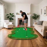 Tangkula 10 FT Golf Putting Green with Realistic Artificial Grass Turf