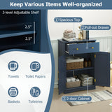 Tangkula Modern Freestanding Bathroom Storage Cabinet