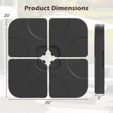 Tangkula Umbrella Base Set of 4,