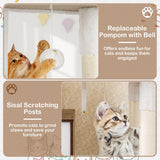 Tangkula Cat Tree with Litter Box Enclosure | Industrial Hidden Litter Box with Cat Tower