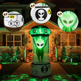 Tangkula 7.4 FT Halloween Lighted Inflatable Alien Decorations