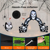 Tangkula 10.2 x 8.7 ft Halloween Inflatable Grim Reaper Archway