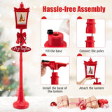 Tangkula 8 ft Musical Christmas Street Light Indoor/Outdoor Lamp Post with Warm White LEDs