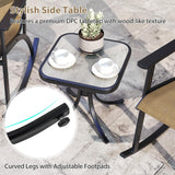 Tangkula 3 Piece Patio Rocker Set with Side Table for Porch