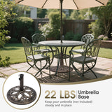 Tangkula 22 lbs Heavy Duty Umbrella Base