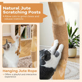 Tangkula Solid Wood Cat Tree for Indoor Kittens