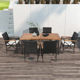 Tangkula Patio Wicker Chair Set of 2, Outdoor PE Rattan Chairs