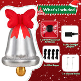 Tangkula 6.1 FT Giant Inflatable Christmas Bell Outdoor Decoration
