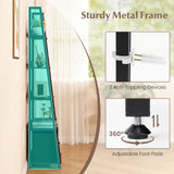 Tangkula 5-Tier Narrow Ladder Bookshelf with Fabric Drawer (1/2)