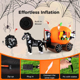 Tangkula 10.2 FT Long Halloween Inflatable Carriage
