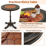 Tangkula 24" Round Patio Dining Table