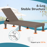 Tangkula Outdoor Chaise Lounger Chair