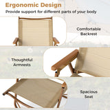 Tangkula Portable Folding Lawn Chairs for Fishing Hiking Picnic Camp