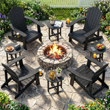 Tangkula Outdoor Side Table | HIPS Adirondack Side Table with Weather-Resistant (1/2)