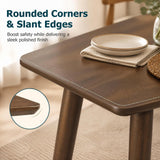 Tangkula 27" Small Wooden Square Dining Table for 2-4
