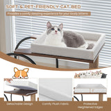 Tangkula Cat Tree Tower, 47 Inch Modern Cat Tree with Metal Frame, Top Perch Cat Bed