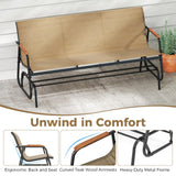 Tangkula 2/3-Person Outdoor Glider Bench