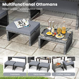 Tangkula 6 Pieces Patio Furniture Set