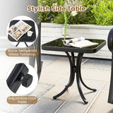 Tangkula 3 Piece Patio Rocking Set